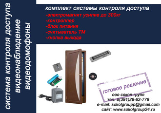 Комплект СКУД TM-01 на одну дверь